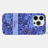 輝くブルーハイドレンジアの花柄iPhone Xケース Case-Mate iPhoneケース (裏面 (横))