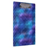 輝くブルー&グリッターグラデーションドラゴンはかりで測 クリップボード (右)