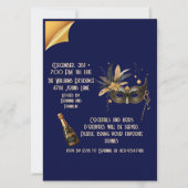 『輝くブルー』新年会パーティー 招待状 (裏面)