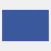 輝くブルー 春夏トレンド ソリッドカラー ラッピングペーパーシート (正面)