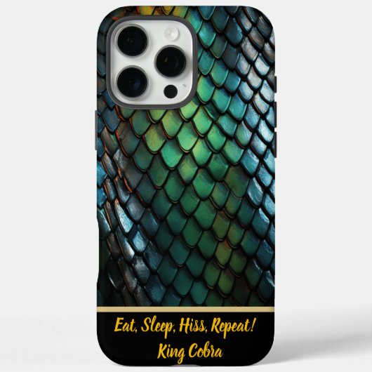 輝くヘビの革が色を放つ Case-Mate iPhoneケース (裏面)