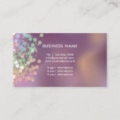 輝くホログラフィックグリッターエレガントメイクアップアーティスト 名刺 (裏面)