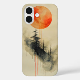 輝くミニマルサン iPhone 16ケース