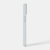輝くメタリックシルバーローズ iPhone 15ケース (右側面)