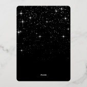 輝くメリークリスマスフォトGREETINGシルバー 箔シーズンカード (裏面)