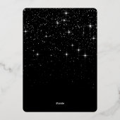 輝くメリークリスマスフォトGREETINGシルバー 箔シーズンカード (裏面)