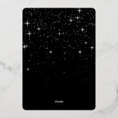 輝くメリークリスマスフォトGREETINGシルバー 箔シーズンカード (裏面)