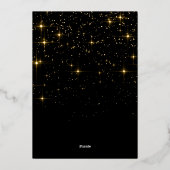 輝くメリークリスマスフォトGREETING金ゴールド 箔シーズンカード (裏面)