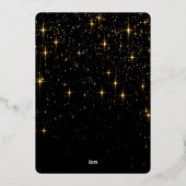 輝くメリークリスマスフォトGREETING金ゴールド 箔シーズンカード (裏面)