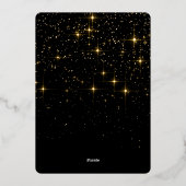 輝くメリークリスマスフォトGREETING金ゴールド 箔シーズンカード (裏面)