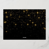 輝くメリークリスマスフォトGREETING金ゴールド 箔シーズンカード (裏面)