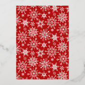 輝くメリークリスマスフォトGREETING金ゴールド 箔シーズンカード (裏面)