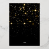 輝くメリークリスマスフォトGREETING金ゴールド 箔シーズンカード (裏面)