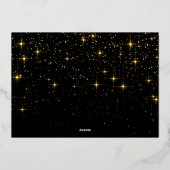 輝くメリークリスマスフォトGREETING金ゴールド 箔シーズンカード (裏面)