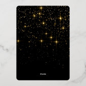 輝くメリークリスマスフォトGREETING金ゴールド 箔シーズンカード (裏面)