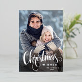 輝くメリークリスマス2 PHOTOグリーティングシルバー 箔シーズンカード (立ち正面)