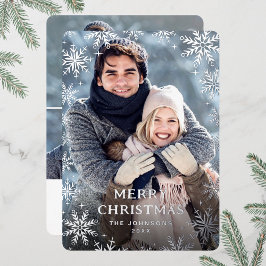 輝くメリークリスマス4 PHOTOグリーティングシルバー 箔シーズンカード