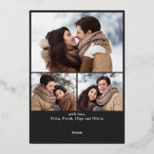 輝くメリークリスマス4 PHOTO Greeting金ゴールド 箔シーズンカード (裏面)