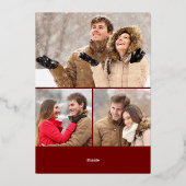 輝くメリークリスマス4 PHOTO Greeting金ゴールド 箔シーズンカード (裏面)