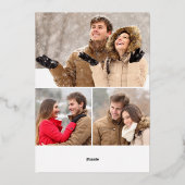 輝くメリークリスマス4 PHOTO Greeting金ゴールド 箔シーズンカード (裏面)