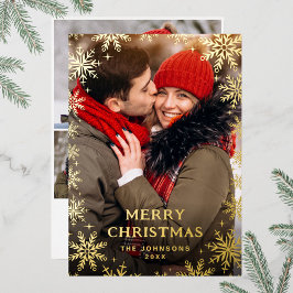 輝くメリークリスマス4 PHOTO Greeting金ゴールド 箔シーズンカード