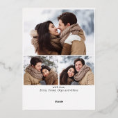 輝くメリークリスマス4 PHOTO Greeting金ゴールド 箔シーズンカード (裏面)