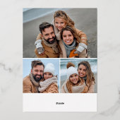 輝くメリークリスマス4 PHOTO Greeting金ゴールド 箔シーズンカード (裏面)