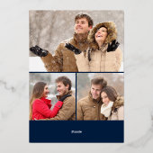 輝くメリークリスマス4 PHOTO Greeting金ゴールド 箔シーズンカード (裏面)