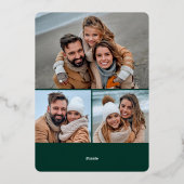 輝くメリークリスマス4 PHOTO Greeting金ゴールド 箔シーズンカード (裏面)