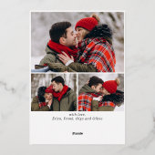 輝くメリークリスマス4 PHOTO Greeting金ゴールド 箔シーズンカード (裏面)