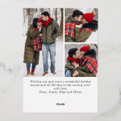 輝くメリークリスマス4 PHOTO Greeting金ゴールド 箔シーズンカード (裏面)