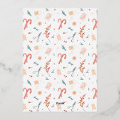 輝くメリー小さな瞬間9写真クリスマス 箔シーズンカード (裏面)