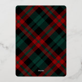 輝くモダンクリスマス写真あいさつ金ゴールド 箔シーズンカード (裏面)