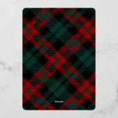 輝くモダンクリスマス写真あいさつ金ゴールド 箔シーズンカード (裏面)