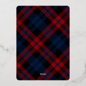 輝くモダンクリスマス写真あいさつ金ゴールド 箔シーズンカード (裏面)