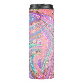 輝くユニコーンの虹ガーリーの驚嘆の芸術 タンブラー (裏面)