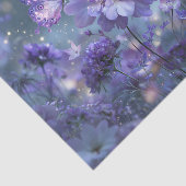 輝くライラックの蝶の花咲くデコパージュ 薄葉紙 (詳細)