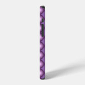輝くラベンダー水玉模様 iPhoneケース (左側面)