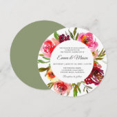 輝くロマンス サーキュラーウェディング 招待状 (正面/裏面)