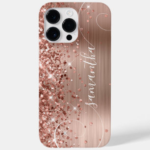 輝くローズゴールドの華やかさが魅力のカーリーシグネチャーデザイン Case-Mate iPhone 14 PRO MAXケース