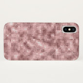 輝くローズゴールド ピンク ラグジュアリー スパークル Case-Mate iPhoneケース (裏面(横))