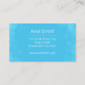 輝く人魚の読書ビジネスマーケティングカード 名刺 (裏面)