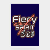 輝く信仰:神の炎の精神アクリルのサイン アクリルサイン (正面)