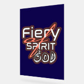 輝く信仰:神の炎の精神アクリルのサイン アクリルサイン (傾斜)