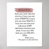 輝く優しいポやる気を起こさせるスター ポスター (正面)