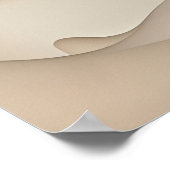 「輝く優雅さ」 |ニュートラルトーン流体アート ポスター (角)