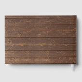 輝く光とアジサイの花がオーク材の上 ゲストブック (裏面)