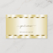 輝く光と金色のきちんとした輝縁どき 名刺 (正面)
