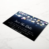 輝く光よ、記念日を救え 箔招待状 (回転した状態)