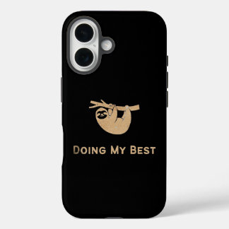 輝く努力派ナマケモノ iPhone 16ケース
